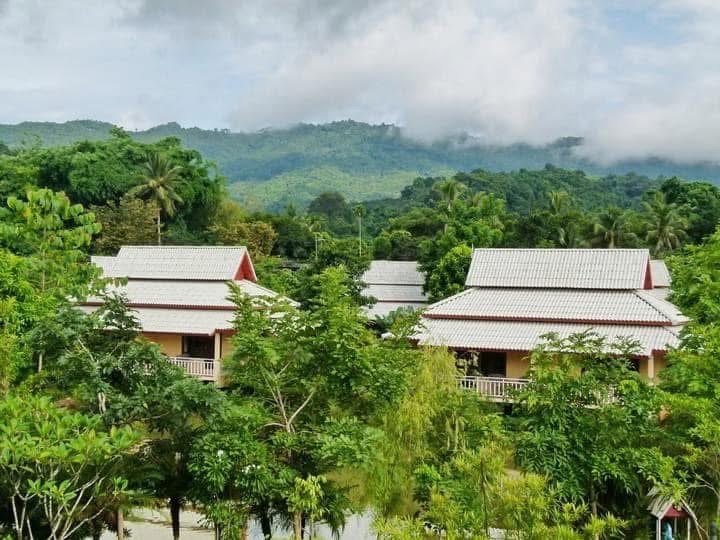 Resort and mountains